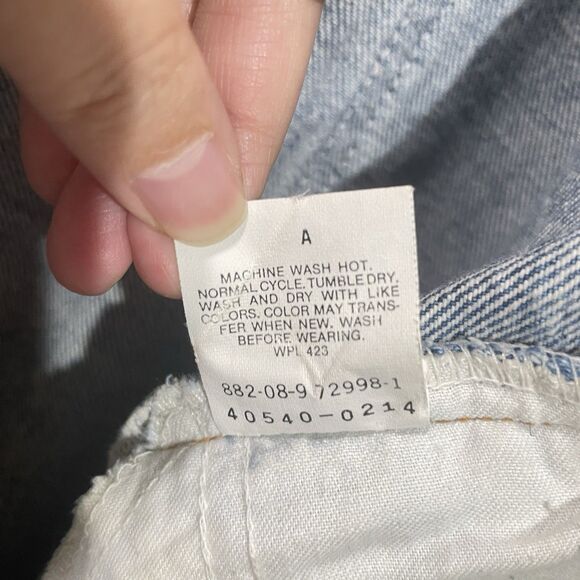 Vtg Levis 540 Denim Jeans Men Size 40x32 Made in USA Blue Distressed Brown Tag - Picture 13 of 15